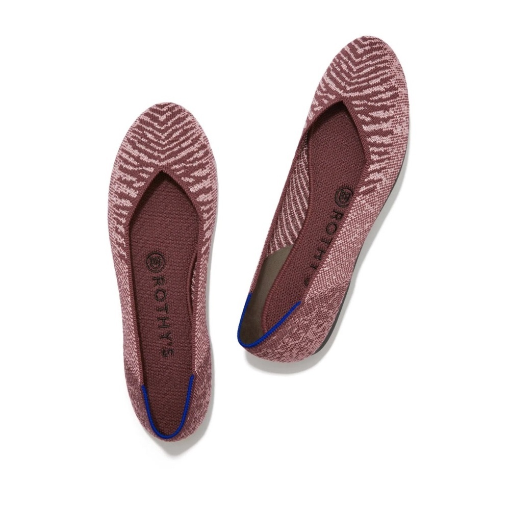 ROTHY’S Retired Rothys Desert Metallic Round Toe Flats The Flat sz 10 EUC - Picture 1 of 11